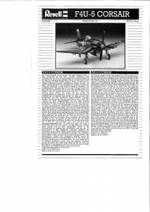 Handleiding Revell set 04143 Airplanes F4U-5 Corsair