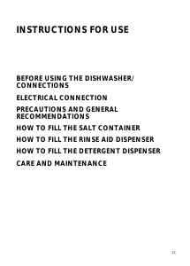 Manual Whirlpool WP 65 NB Dishwasher