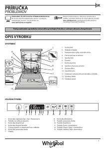 Návod Whirlpool WIO 3T121 P Umývačka riadu