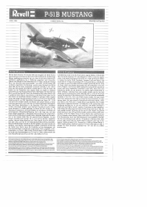 Handleiding Revell set 04182 Airplanes P-51 B Mustang