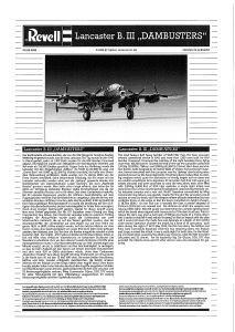 Bruksanvisning Revell set 04295 Airplanes Lancaster B.III Dambusters