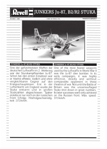 Handleiding Revell set 04620 Airplanes Junkers Ju87 B2/R2 Stuka