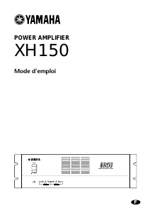 Mode d’emploi Yamaha XH150 Amplificateur