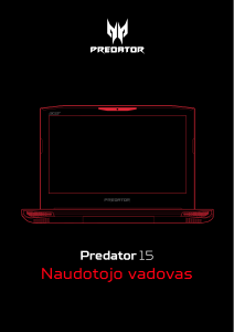 Vadovas Acer Predator G9-591R Nešiojamasis kompiuteris