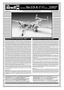 Bedienungsanleitung Revell set 04666 Airplanes Heinkel He219 A-7/A-5/A2