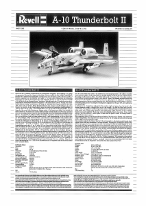 Bruksanvisning Revell set 04687 Airplanes A-10 Thunderbolt II