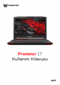 Kullanım kılavuzu Acer Predator G9-791 Dizüstü bilgisayar