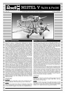 Bedienungsanleitung Revell set 04824 Airplanes Mistel V Ta154 & Fw190