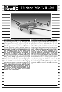 Handleiding Revell set 04838 Airplanes Hudson Mk. I/II Patrol Bomber