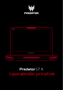 Priročnik Acer Predator GX-791 Prenosni računalnik