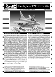 Manuale Revell set 04855 Airplanes Eurofighter Typhoon Twin Seater