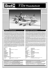 Bedienungsanleitung Revell set 04867 Airplanes Republic P-47N Thunderbolt