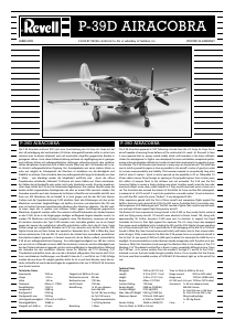 Bruksanvisning Revell set 04868 Airplanes P-39D Airacobra