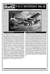 Manual de uso Revell set 04872 Airplanes P-51C Mustang Mk.III