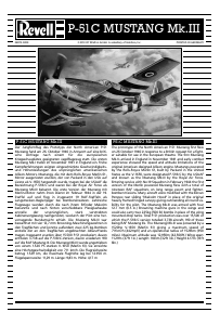 Bedienungsanleitung Revell set 04872 Airplanes P-51C Mustang Mk.III