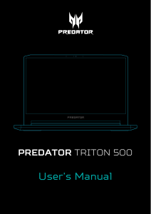 Manual Acer Predator PT515-51 Laptop