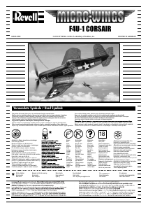 Manual Revell set 04930 Airplanes Micro Wings F4U-1 Corsair