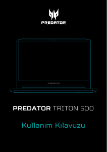 Kullanım kılavuzu Acer Predator PT515-51 Dizüstü bilgisayar