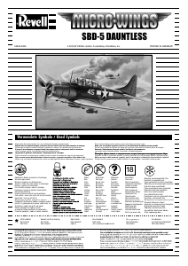 Bruksanvisning Revell set 04934 Airplanes Micro Wings SBD-5 Dauntless