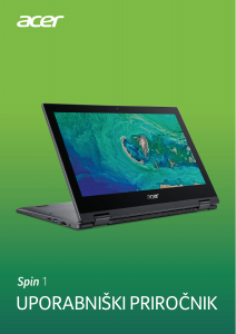 Priročnik Acer Spin SP111-33 Prenosni računalnik
