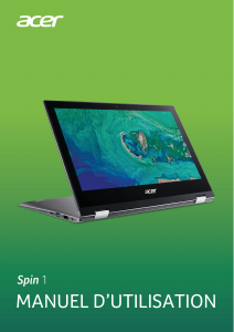 Mode d’emploi Acer Spin SP111-34N Ordinateur portable
