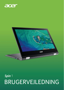 Brugsanvisning Acer Spin SP111-34N Bærbar computer