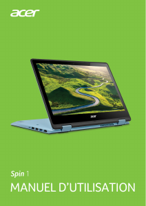 Mode d’emploi Acer Spin SP113-31 Ordinateur portable