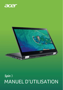 Mode d’emploi Acer Spin SP314-52 Ordinateur portable