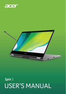 Handleiding Acer Spin SP314-54N Laptop