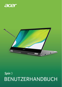 Bedienungsanleitung Acer Spin SP314-54N Notebook