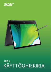 Käyttöohje Acer Spin SP513-54N Kannettava tietokone