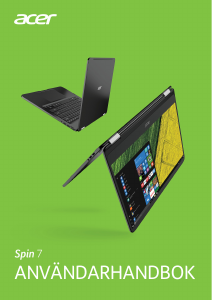 Bruksanvisning Acer Spin SP714-51 Bärbar dator