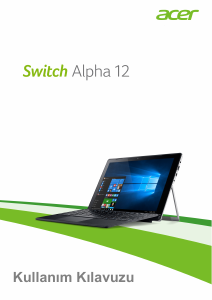 Kullanım kılavuzu Acer Switch Alpha 12 SA5-271P Dizüstü bilgisayar