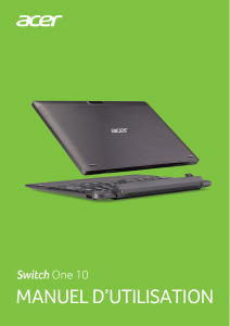 Mode d’emploi Acer Switch SW1-011 Ordinateur portable