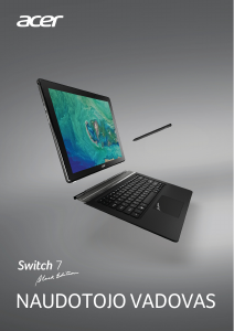 Vadovas Acer Switch SW713-51GNP Nešiojamasis kompiuteris