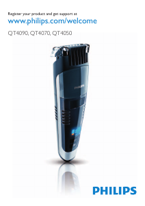 Manual Philips QT4050 Aparador de barba