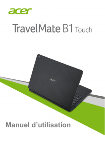 Mode d’emploi Acer TravelMate B117-MP Ordinateur portable
