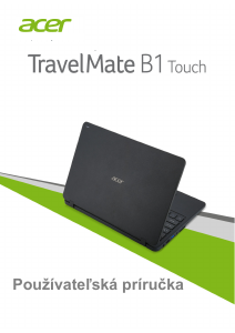Návod Acer TravelMate B117-MP Laptop