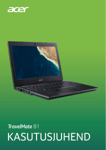 Kasutusjuhend Acer TravelMate B118-M Sülearvuti