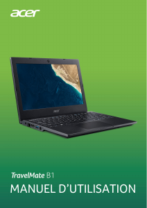 Mode d’emploi Acer TravelMate B118-M Ordinateur portable