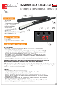 Manual Eldom RW20 Hair Straightener