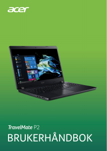 Bruksanvisning Acer TravelMate P215-51G Laptop