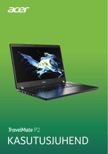 Kasutusjuhend Acer TravelMate P215-52G Sülearvuti