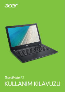 Kullanım kılavuzu Acer TravelMate P238-G2-M Dizüstü bilgisayar