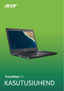 Kasutusjuhend Acer TravelMate P249-G3-MG Sülearvuti