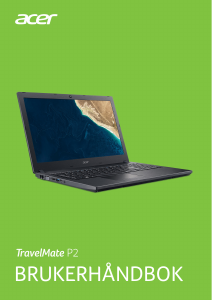 Bruksanvisning Acer TravelMate P2510-G2-MG Laptop