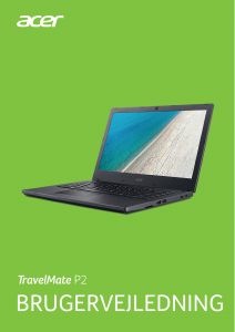 Brugsanvisning Acer TravelMate P2510-MG Bærbar computer