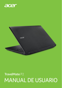 Manual de uso Acer TravelMate P259-G2-MG Portátil
