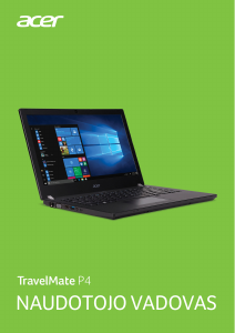 Vadovas Acer TravelMate P449-G3-MG Nešiojamasis kompiuteris