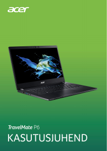 Kasutusjuhend Acer TravelMate P614-51T-G2 Sülearvuti